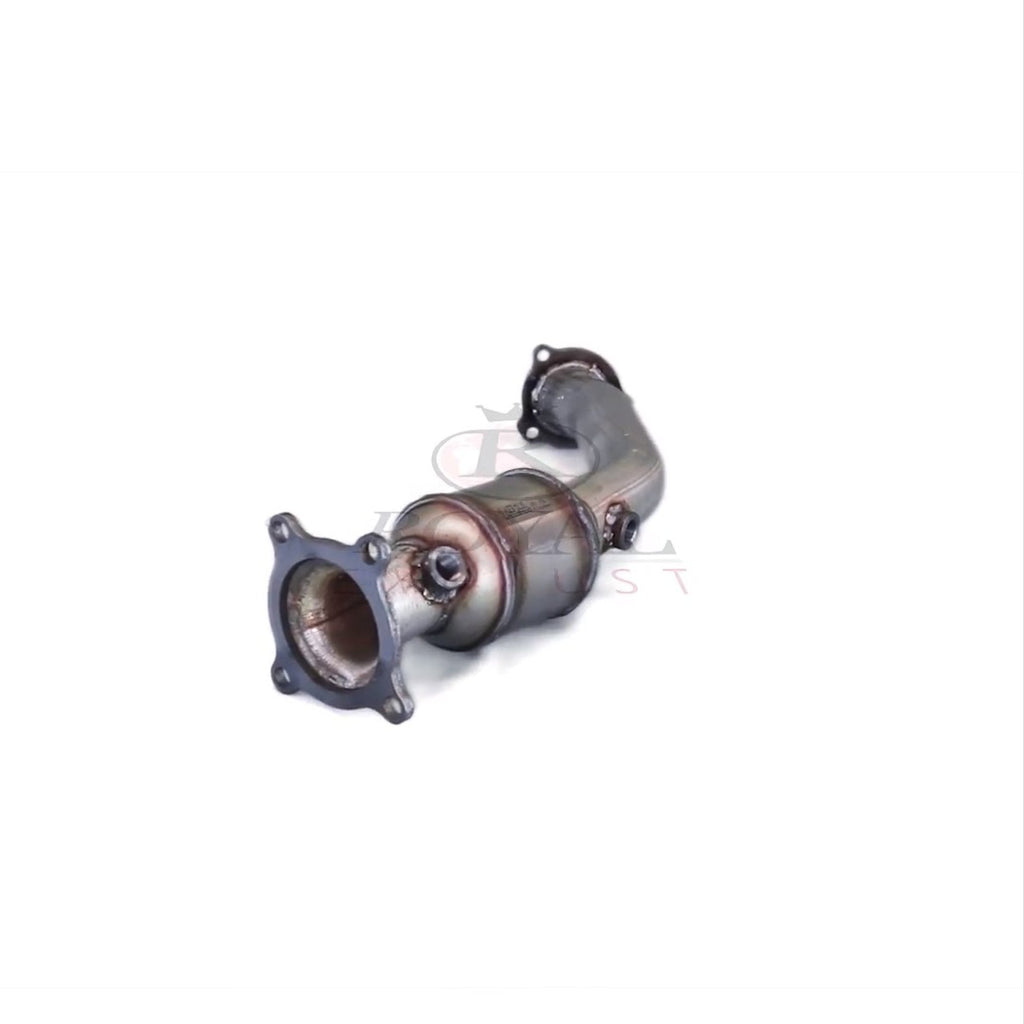 Compatible with audi a4 2009-2016 FWD 2.0L stainless steel round body standard replacement